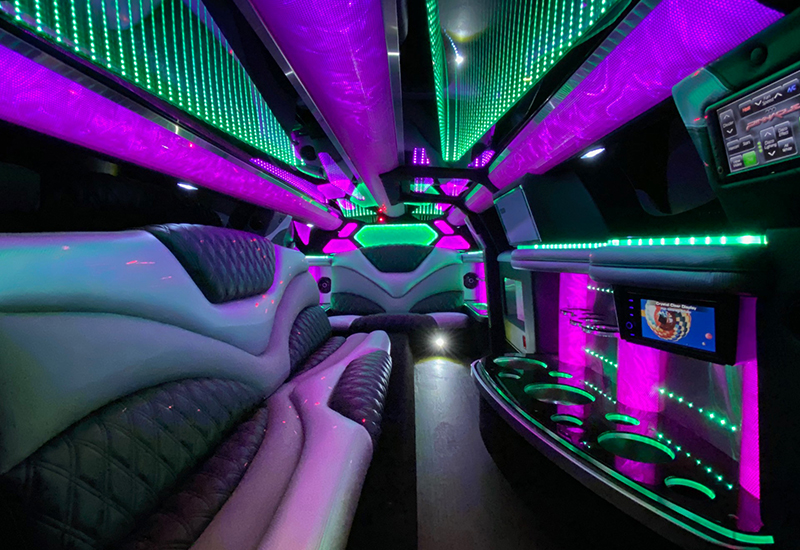 Unique limo interior